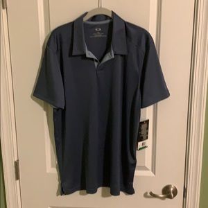 Oakley Golf Polo L blue New with tags